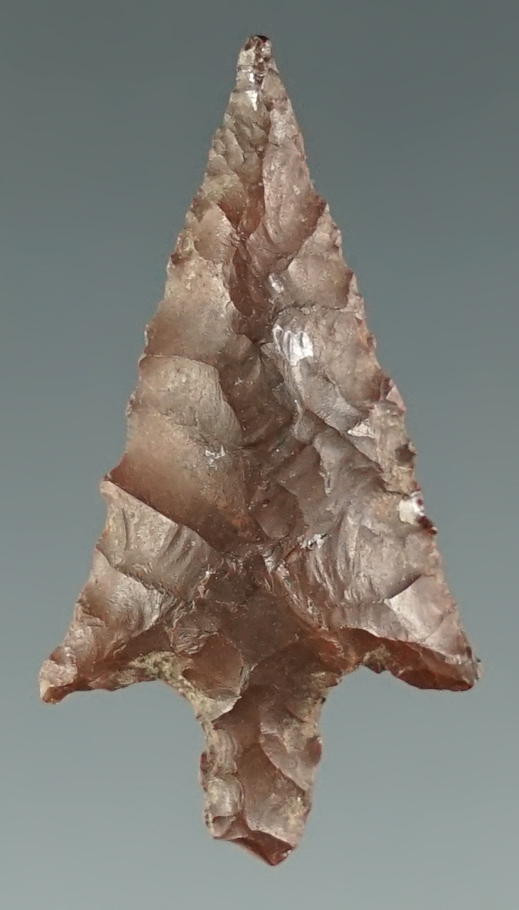 1 1/4" Columbia Plateau made from brown Jasper. Found near the Columbia River, Oregon.