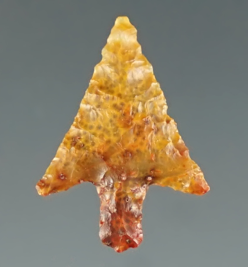 5/8" Columbia Plateau made from yellow Jasper. Found near the Columbia River, Oregon.