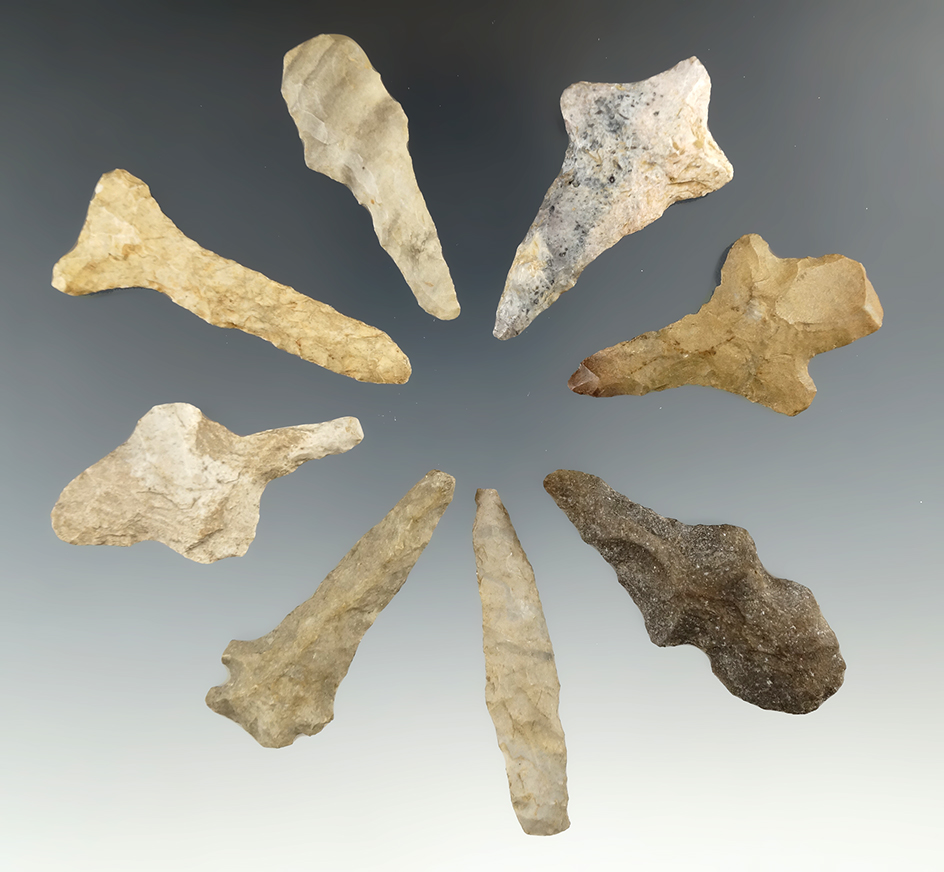 Set of 8 Midwestern Drills, largest is 2 1/4".