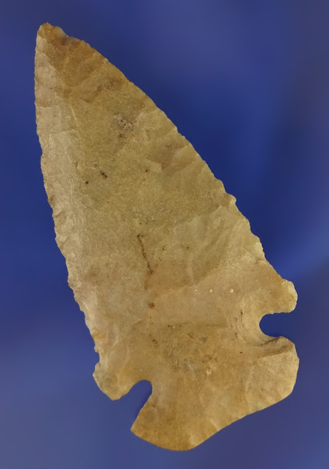 2 7/8" nicely flaked Dovetail found in Union Co.,  Ohio.