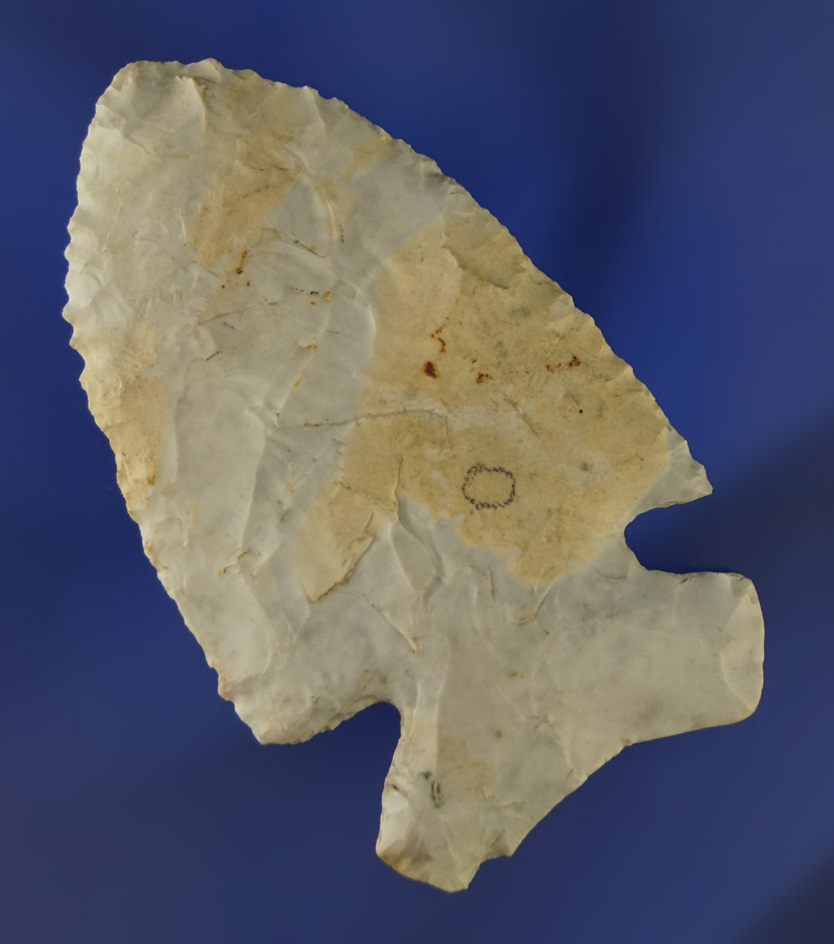 2 5/8" nicely styled Archaic Sidenotch found in Allen Co.,  Ohio.