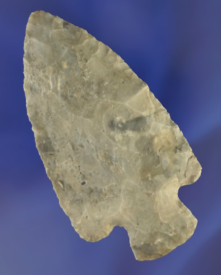 3 3/8" Flint Ridge Flint Adena found in Darke Co.,  Ohio.