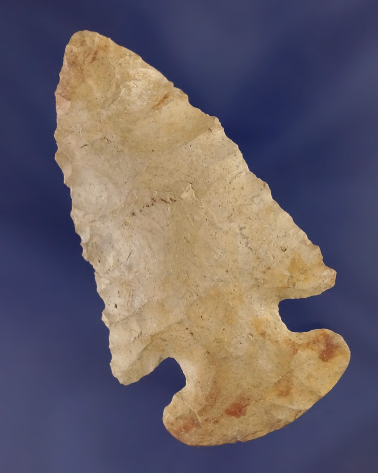 3" long Archaic Thebes with a restored break at the mid section - Pike Township, Fulton Co.,  Ohio