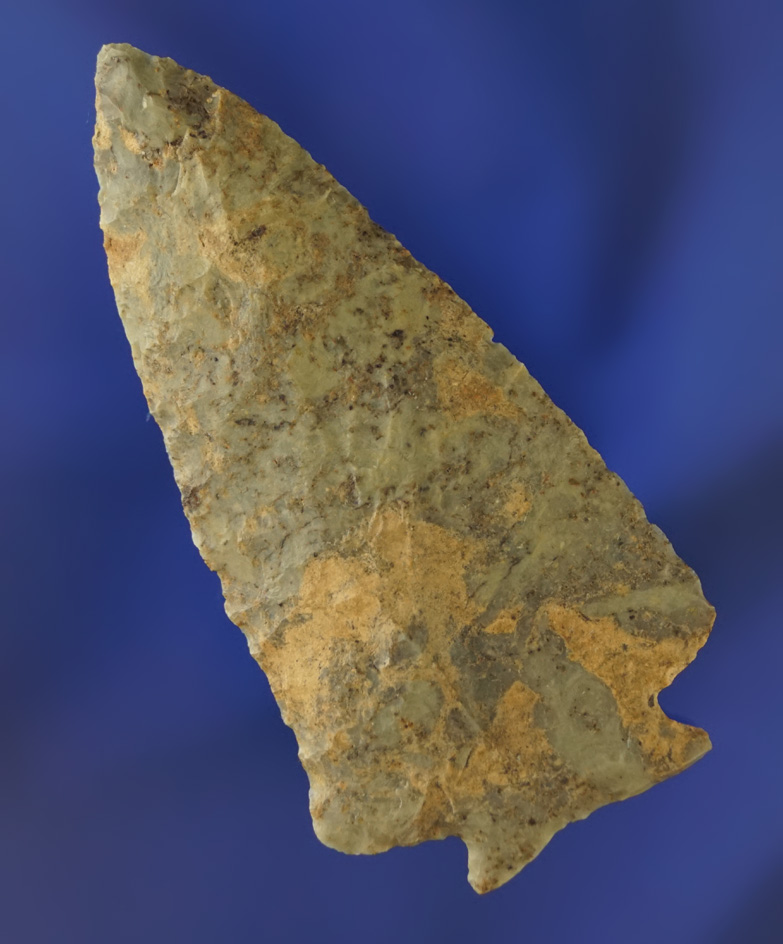 Rare 3" Crooksville chert Decatur Fracture Base found in Adams Co.,  Ohio.