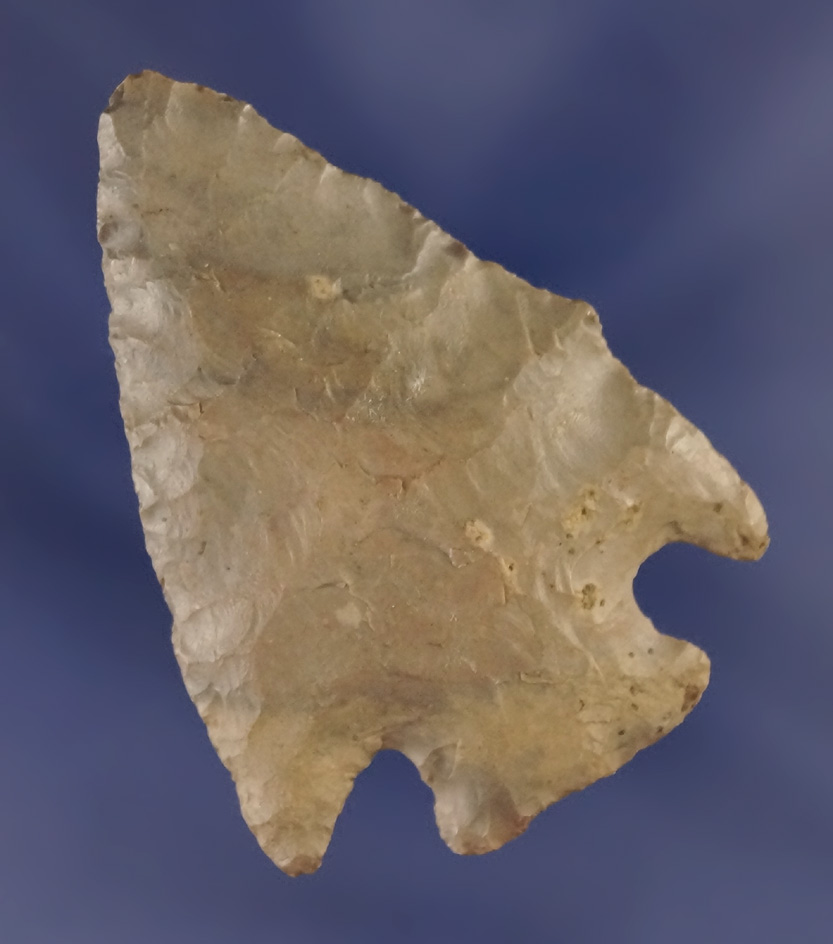 2 3/16" Archaic Pentagonal is very nicely styled found in Ohio. Ex. Burnell Walbrandt collection.