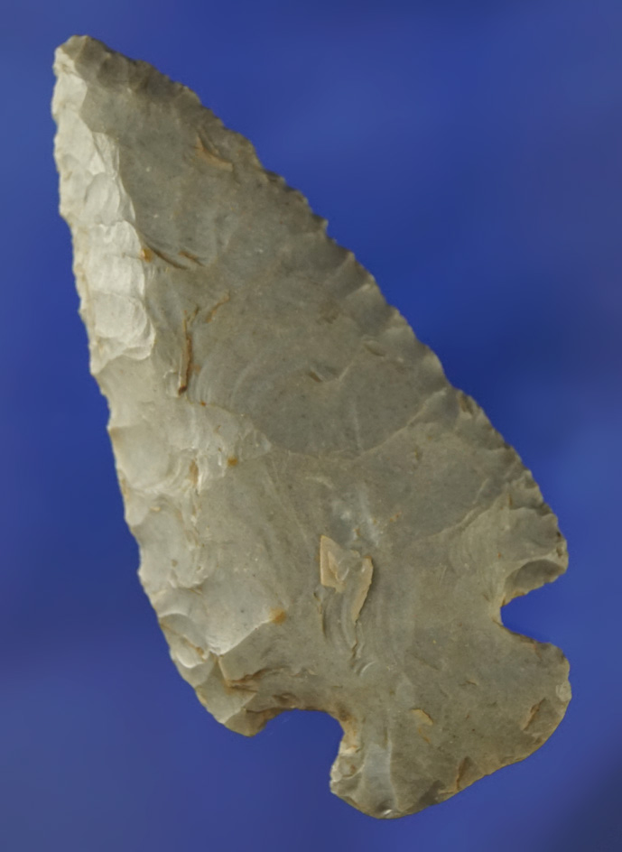 Very unique 3 1/8" Archaic Dovetail that is very well made off a flake of  Hornstone, found in Ohio.