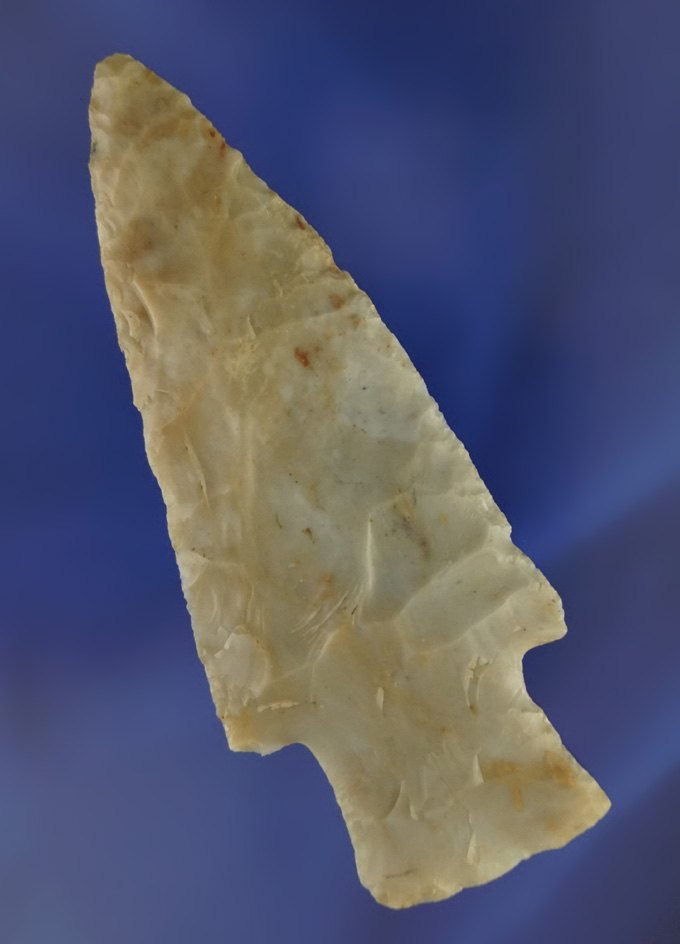 Thin! 4" Flint Ridge Flint Hopewell found in Ohio. Ex. Tom Whited collection.