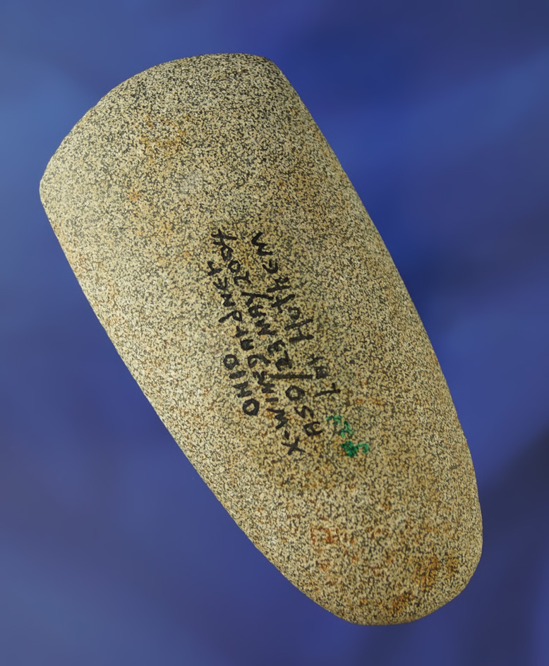 4 3/16" nicely styled well polished Hardstone Celt in excellent condition - Ohio. Ex.  Lar Hothem.