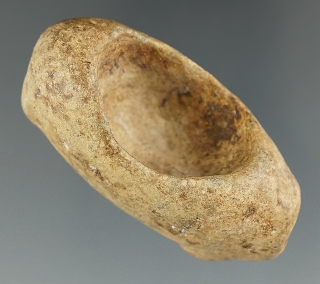 2 5/16" Anciently salvaged Inca llama Canopa found in Peru.