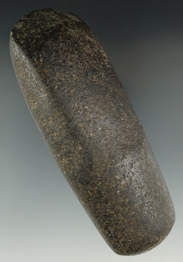 Nicely patinated 5 1/2" Hardstone Celt found in Coshocton Co., Ohio.