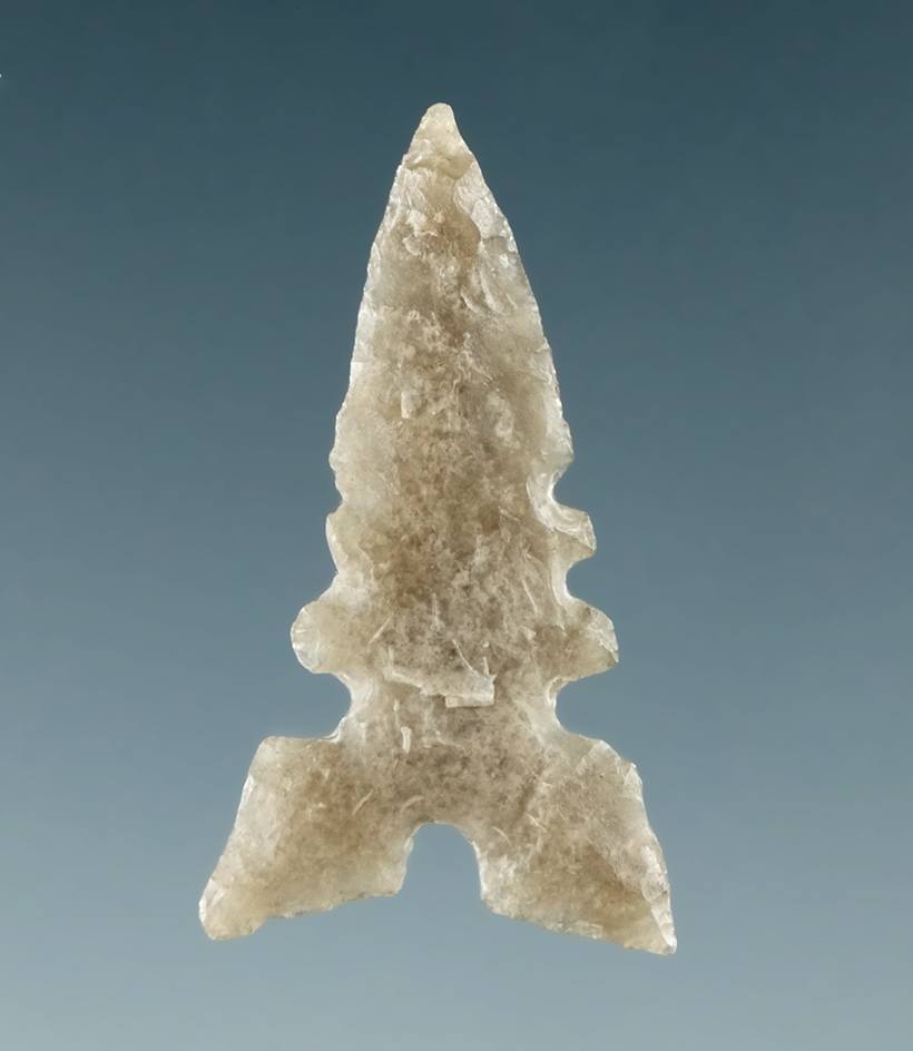 Excellent style on this 1" Toyah found in Texas.