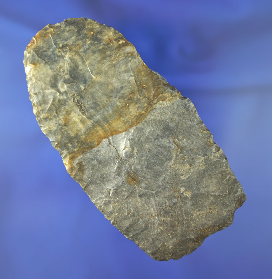 4 3/4" Coshocton Flint Paleo Blade found in Ohio. Some glue on the back side.
