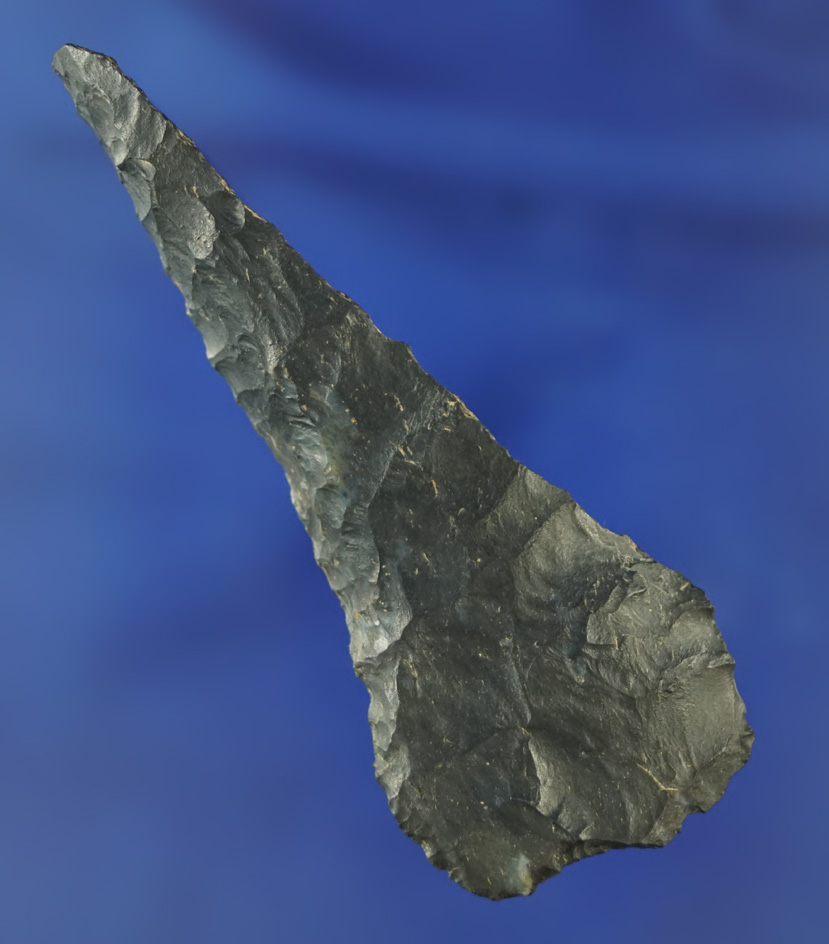 3 1/16" heavily beveled Coshocton Flint Cobbs found in Ohio.