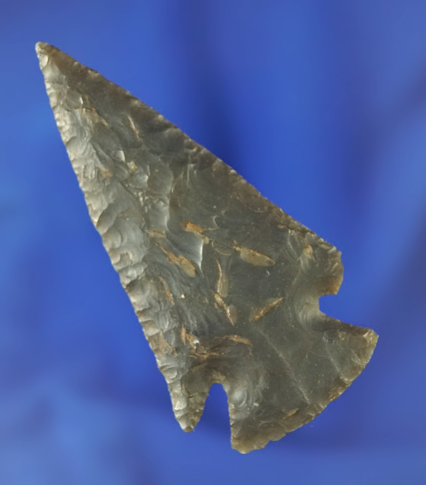 2 9/16" well made Cornernotch Point that is thin with nice flaking.