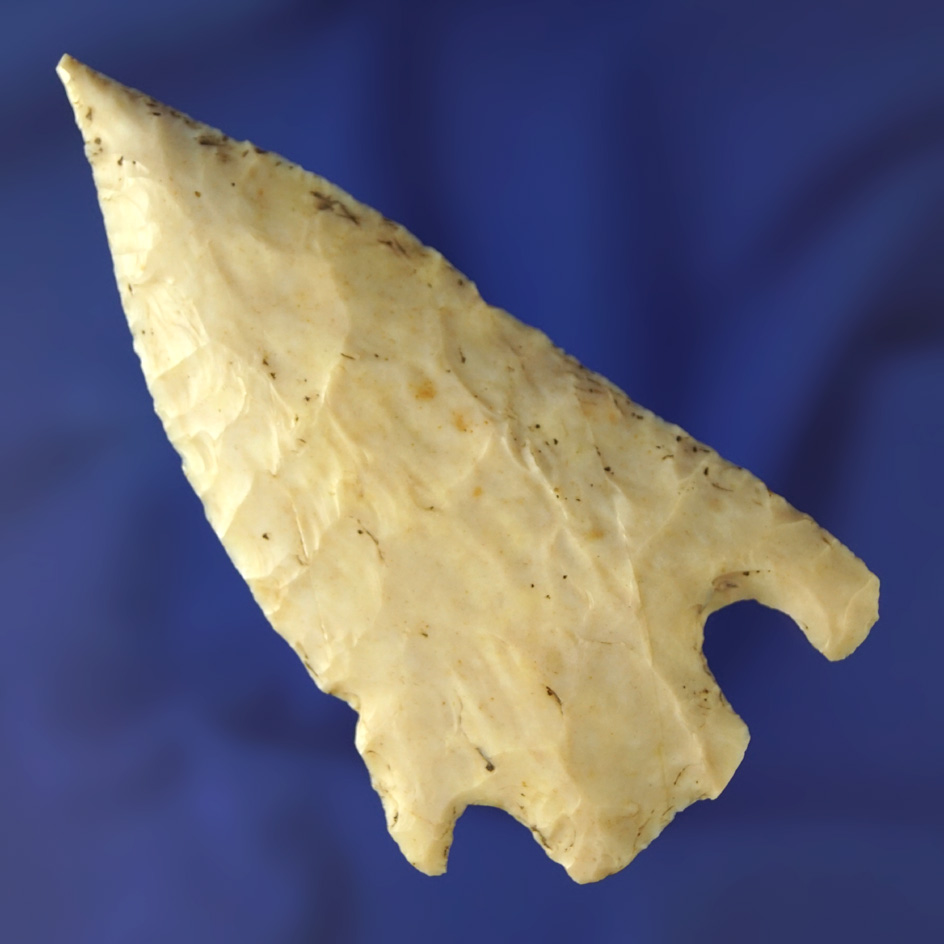 3 5/16" Basal Notch Knife found in Missouri.