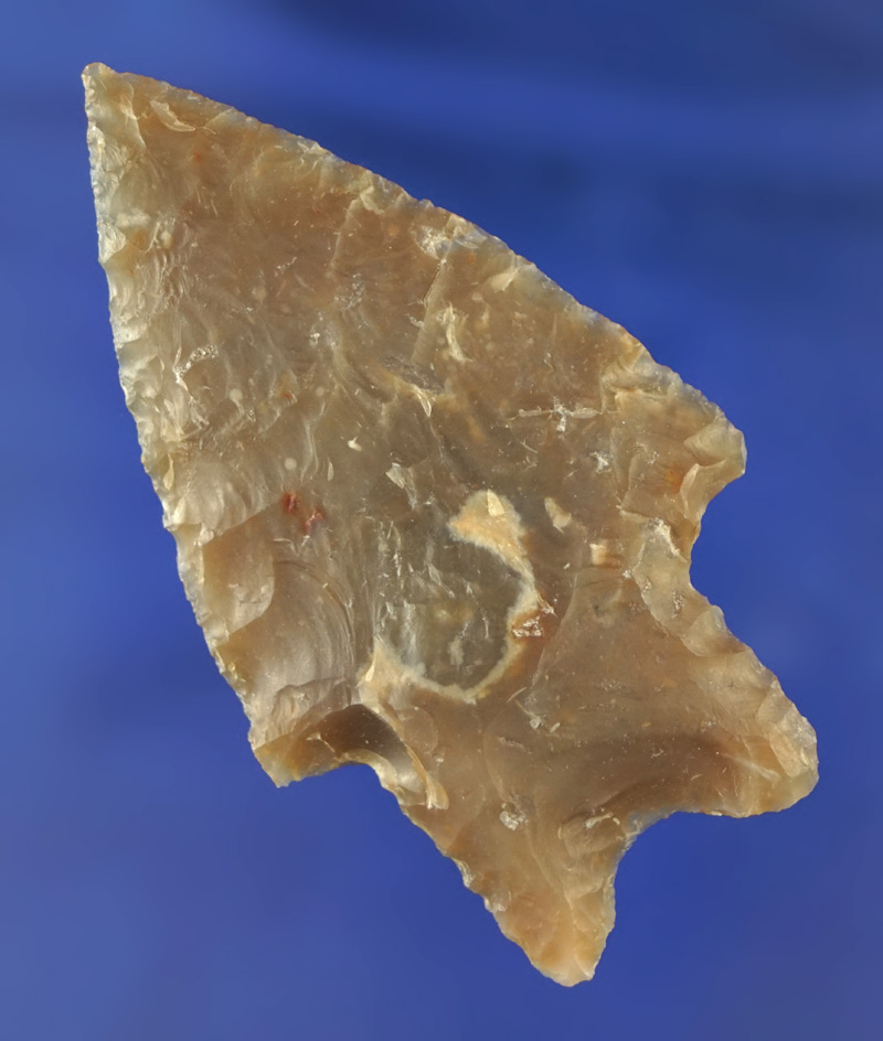 2 3/4" Pedernales - Texas made from high-quality semi translucent Flint. Ex.Culpepper, Ferrell.