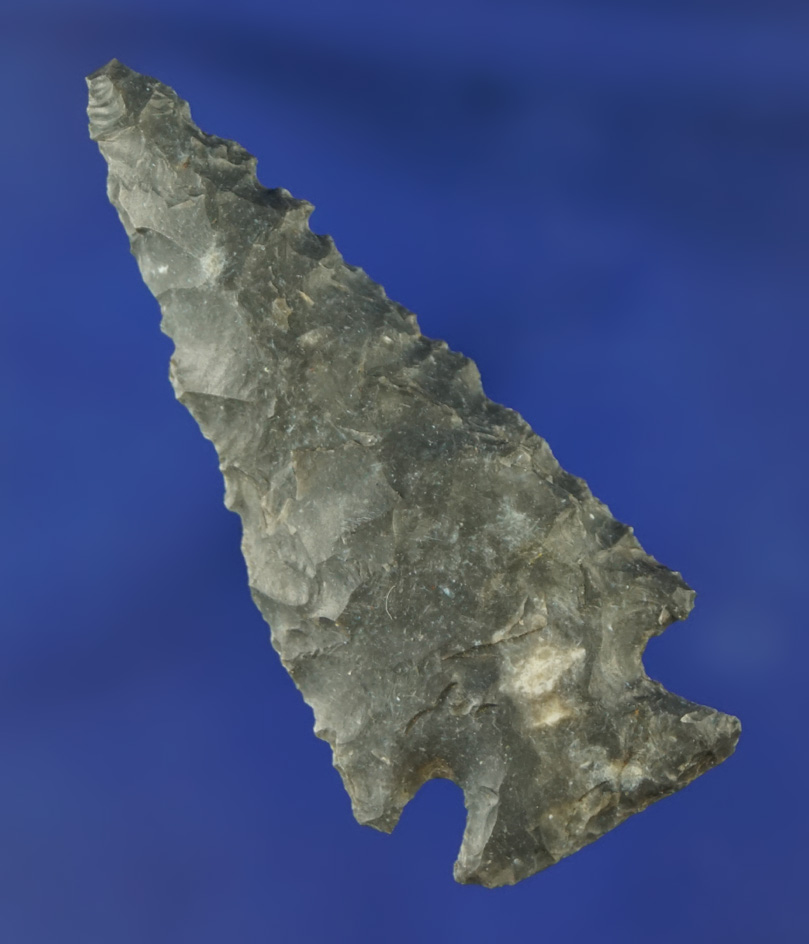 2 1/8" Ensor point found in Texas. Ex. Wallace Culpepper, Ferrell collection.