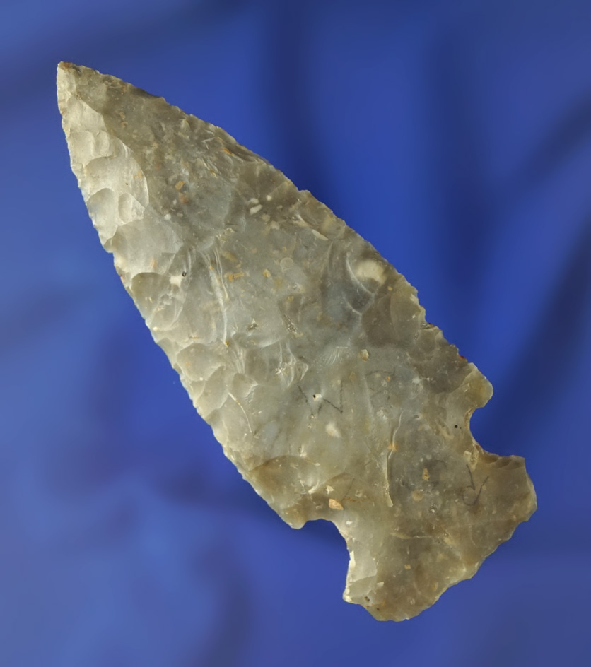 3 1/4" high quality Flint Ridge Flint Dovetail found in Ohio.