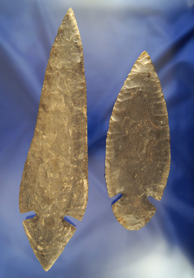 Pair of very large vintage Gray Ghost reproductions for display -largest is 10 7/8".