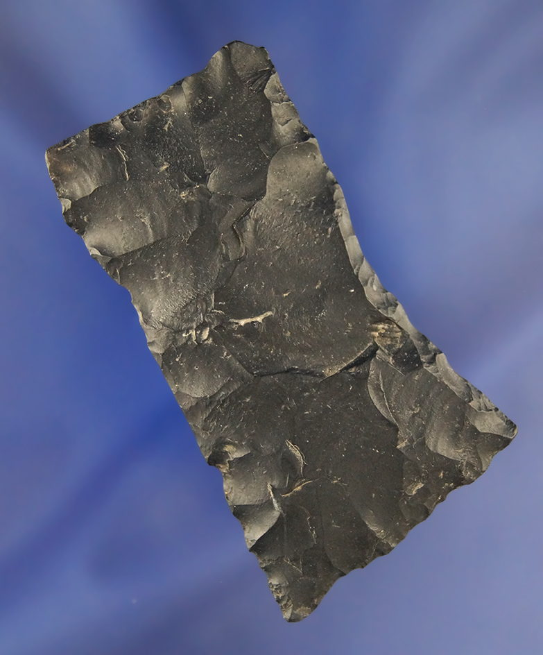 2 13/16" Coshocton Flint Paleo Square Knife found in Franklin Co., Ohio.
