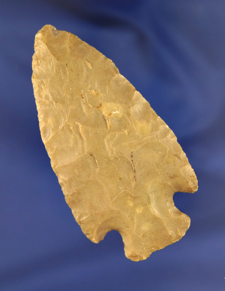 3" Stemmed Knife found in Holmes Co., Ohio. Ex. Schrock Collection. Pictured.