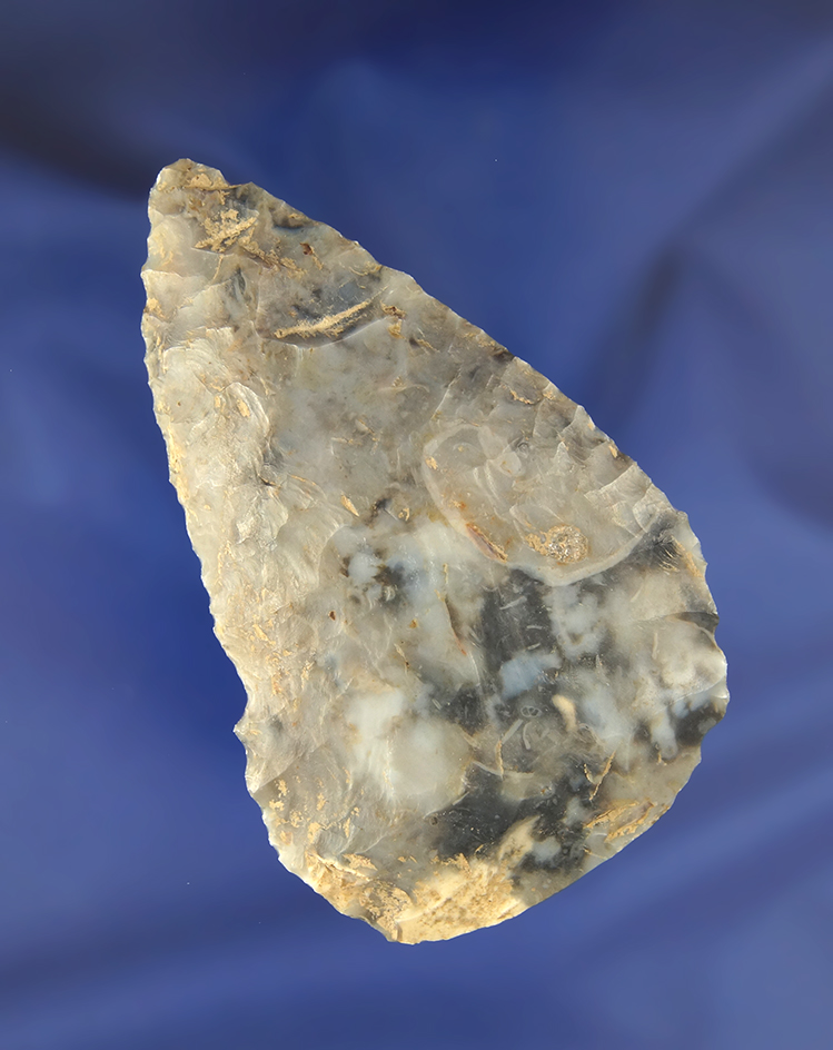 3 1/4" Flint Ridge Flint Paleo Knife found in Ross Co., Ohio. Pictured!