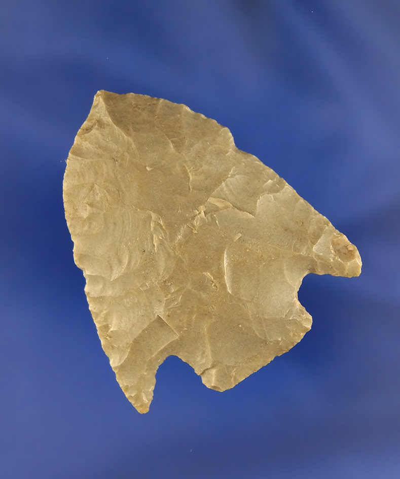 1 3/4" Stemmed Point found in Ohio and made from Hornstone.