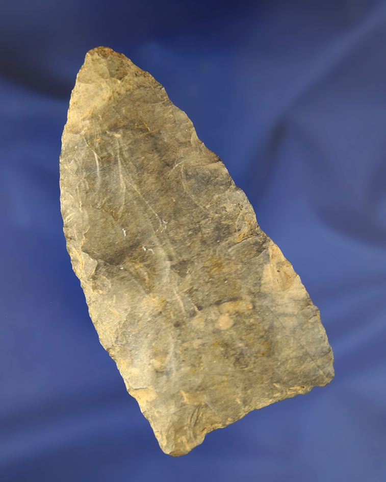 3 7/8" Coshocton Flint Knife found at the Buckeye Lake Bottoms in Perry Co., Ohio.