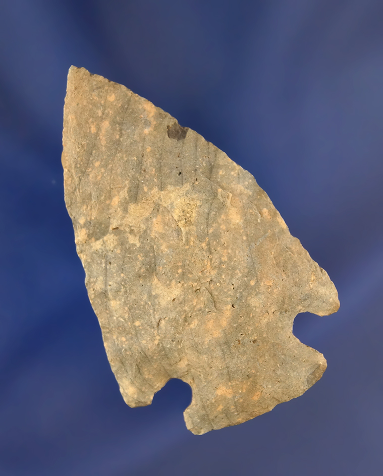2 5/16" Pentagonal Arrowhead  made from Nethers Flint. Found in Ashland Co., Ohio.