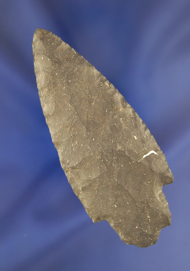 3 5/8" Coshocton Flint Adena that is well flaked. Found in northern Ashland Co., Ohio.