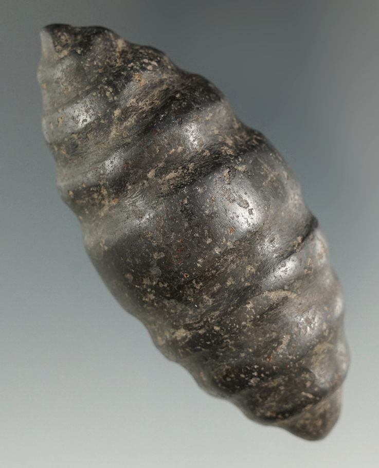 3 1/4" Hematite carved effigy stone found in Peru.