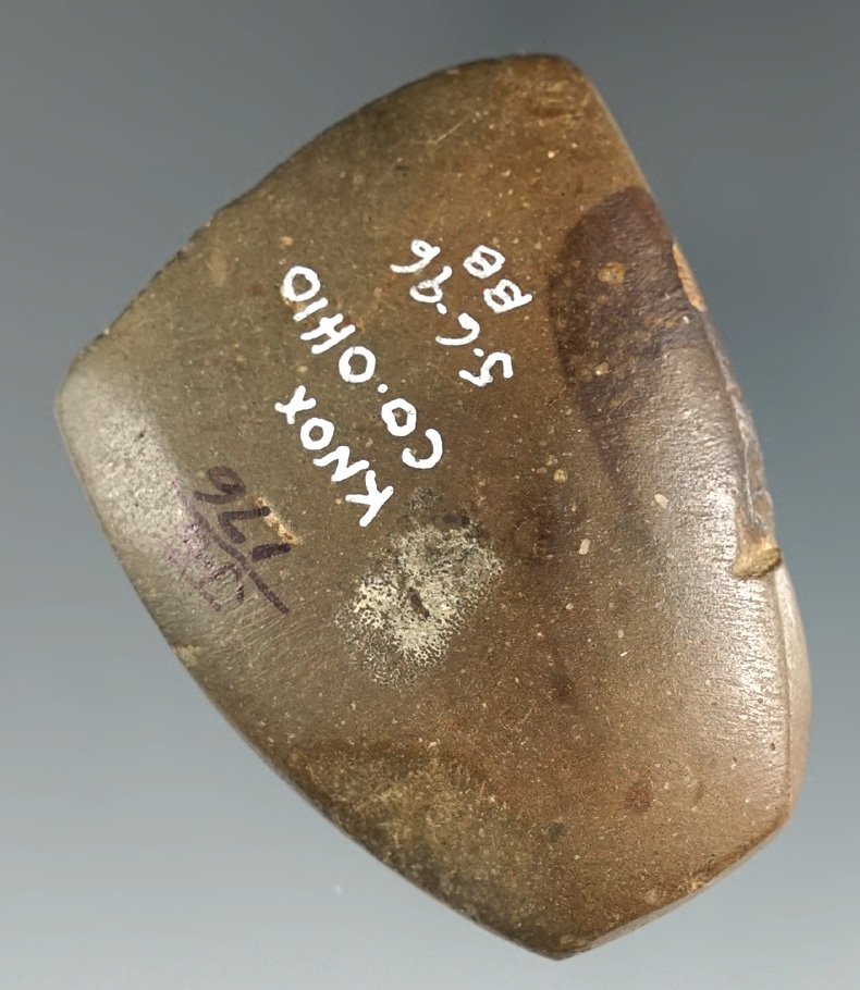 2" Miniature Adze found in Knox Co., Ohio, on May 6, 1996.