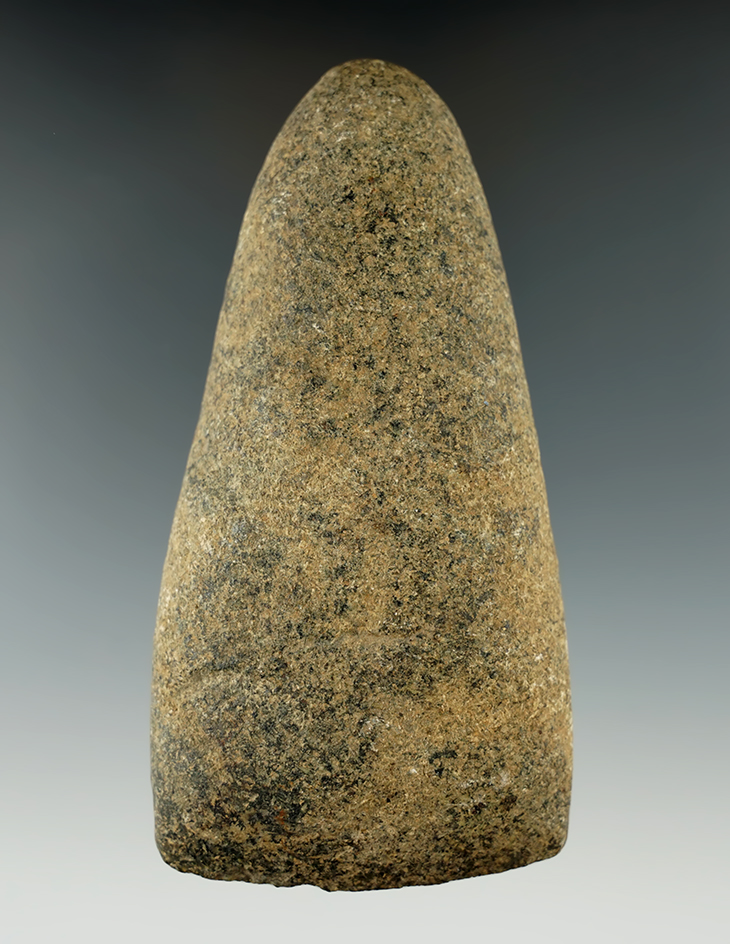 4 5/8" Hardstone Adze found in Wayne Co., Ohio. Ex. Dr. Knapp.