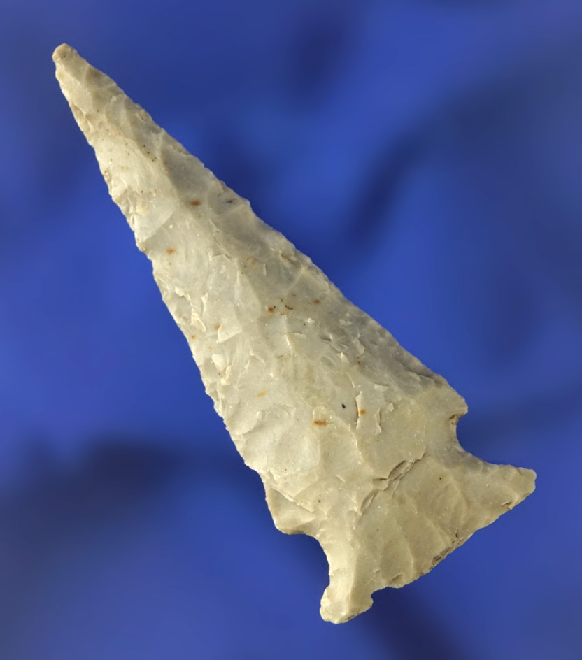 Classic style 2 1/4" Ensor point found in Texas.