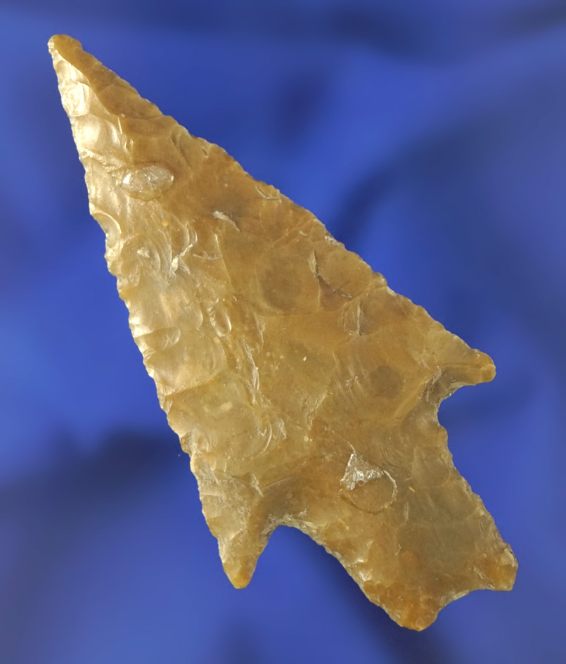 Excellent style on this 3" Pedernales point made from high quality material found in Texas.