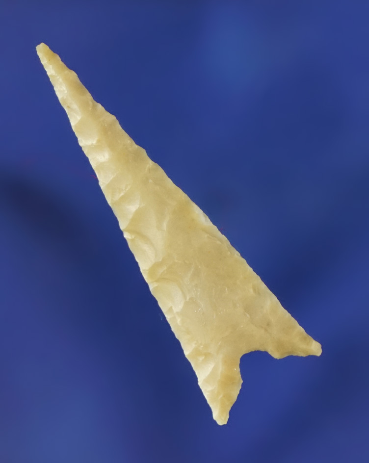 Exceptional 1 1/2" Garza point found by Kaye Don Bruce in the 1960s in southern Texas.