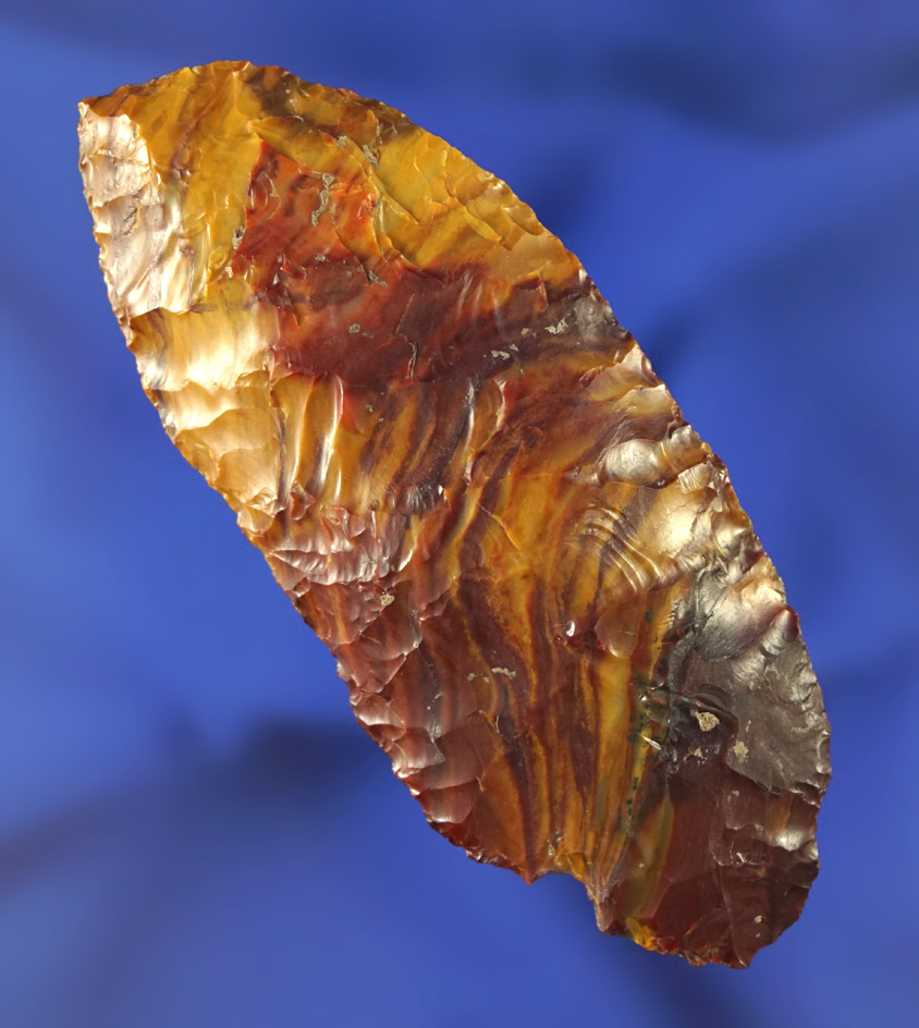 3" crescent-shaped Knife made from incredibly beautiful petrified wood found near the Columbia River