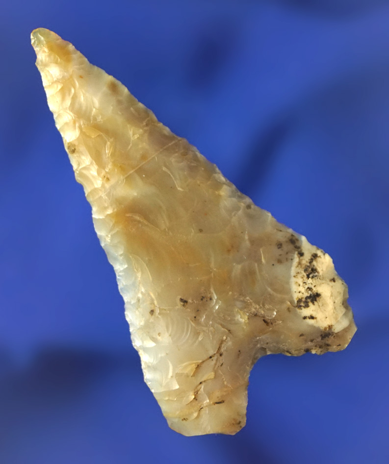 2 1/16" Columbia Mule Ear found near the Columbia River made from semi translucent chalcedony.