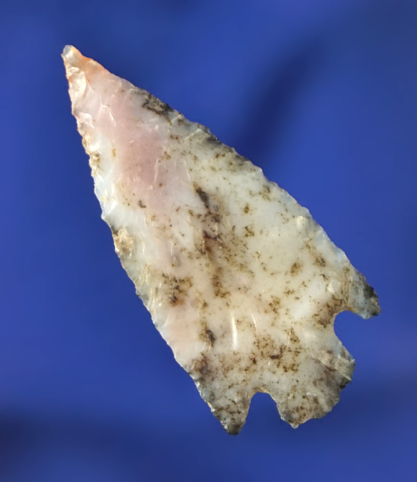 Thin and excellent color material on this 1 5/16" Columbia River Gempoint found in Oregon.