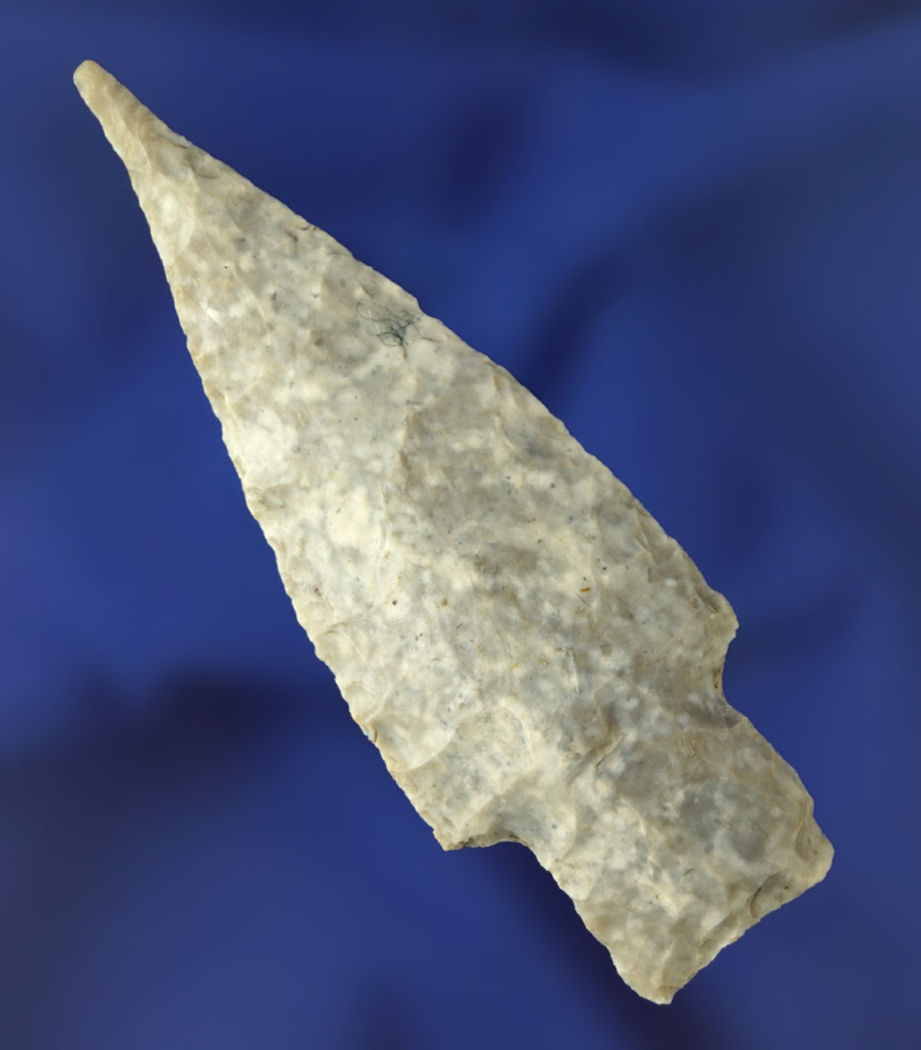 Well styled 2 13/16" Bulverde point with a very unique needle tip found in Texas.