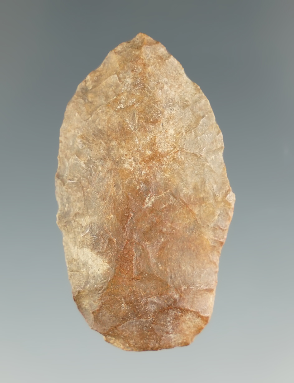 Heavily patinated 1 11/16" Paleo Windust Contracting Stem found near the Columbia River, OR.