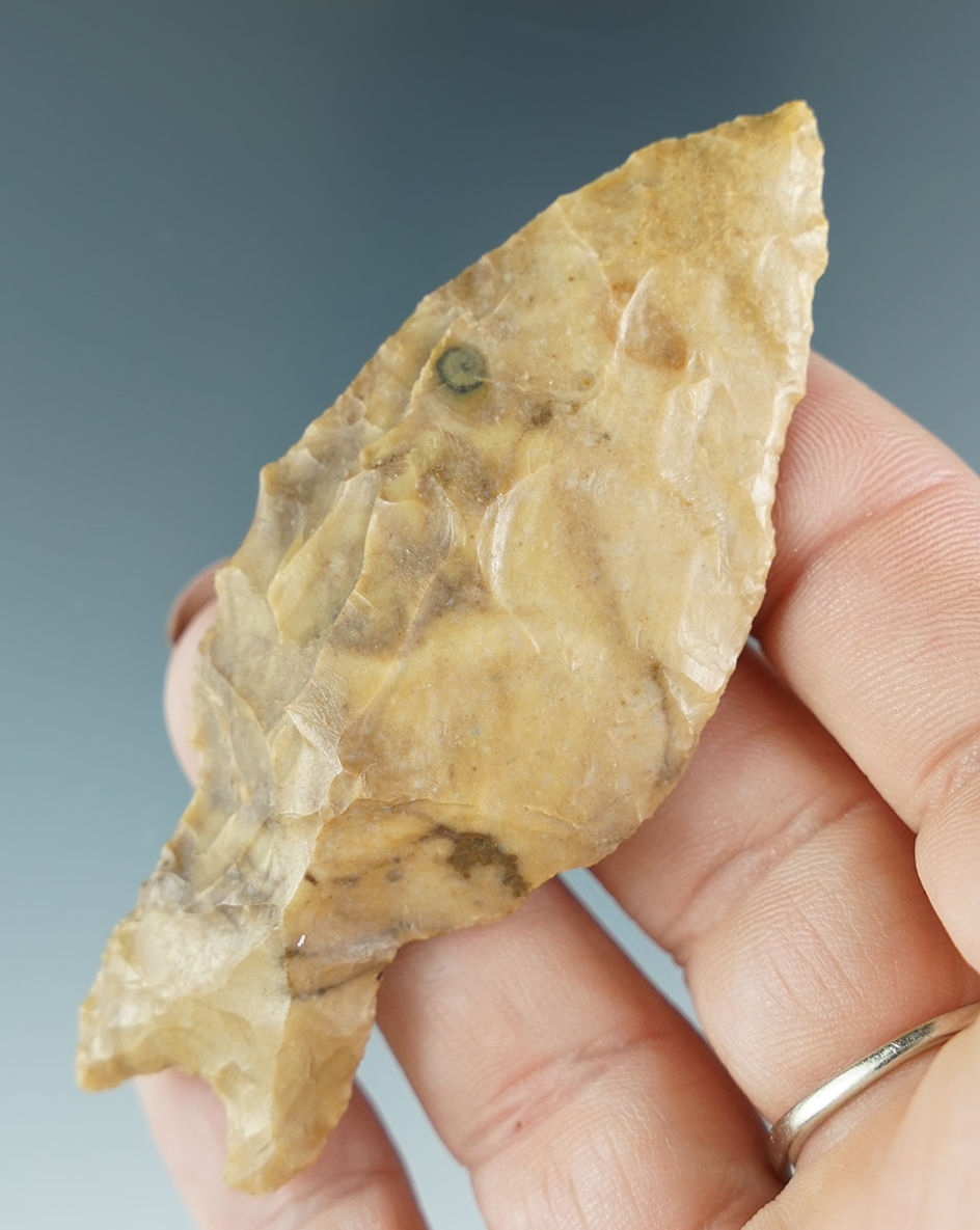 3 1/16" Gower Point found in Texas. Ex. Jim Hogue Collection.