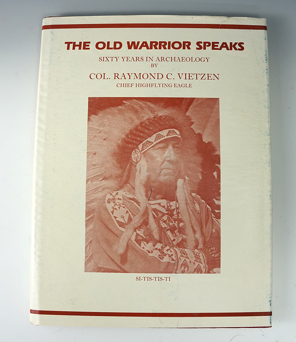 Hardcover book with dust jacket in very good condition "The Old Warrior Speaks"  by Vietzen.