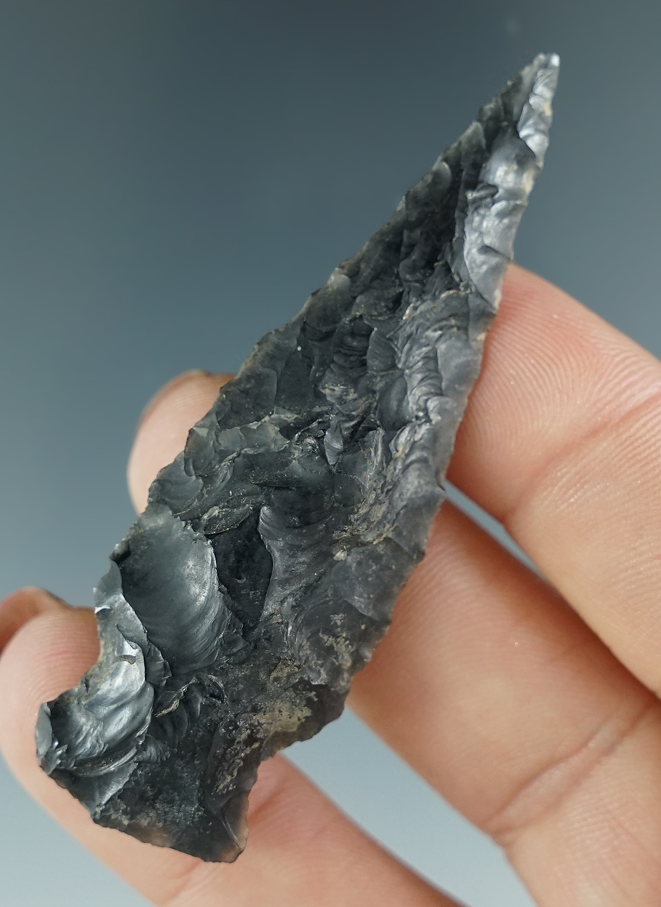 2 9/16" Obsidian Wendover found in Oregon.