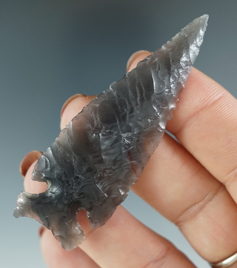 Truly exceptional! 2 5/8" perfectly flaked Northern Sidenotch found in Oregon