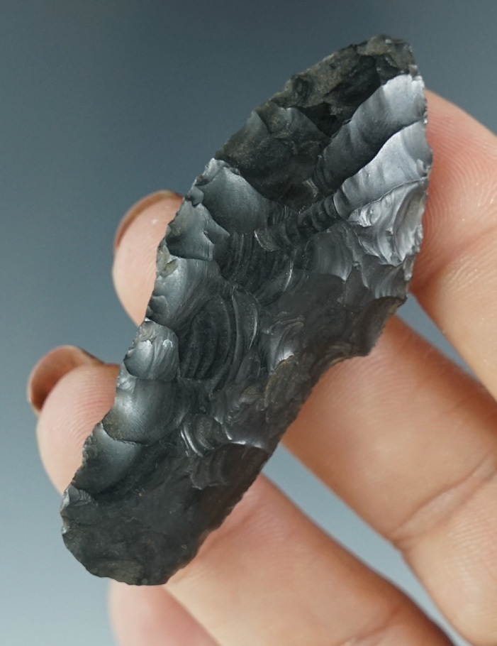 Sale highlight! Rare Paleo Lake Mohave - 2 5/16" long made from Obsidian - southern Oregon.