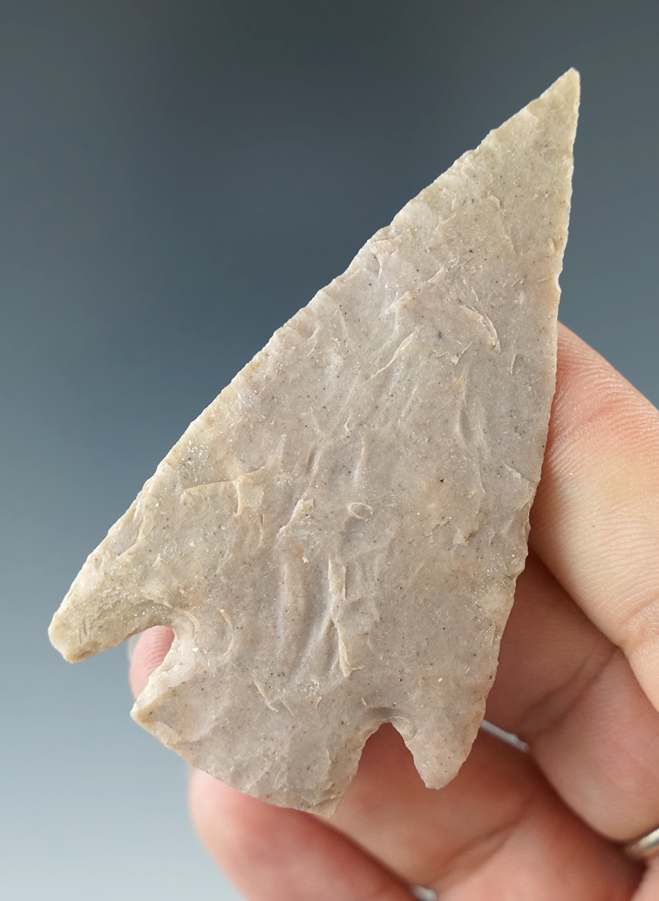 2 13/16" Castroville that is very well styled. Found in Burnet Co., Texas by Bill Arnold.