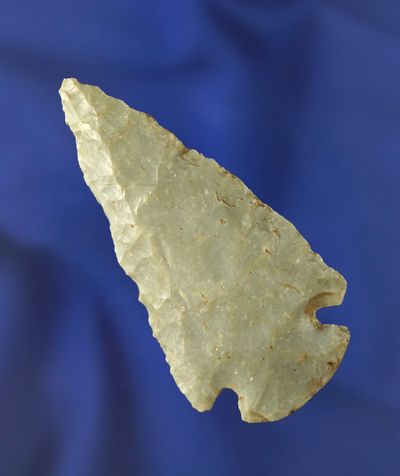 2 11/16" Dovetail made from Flint Ridge Flint found in Preble Co.,  Ohio. Ex. Kenny McNeil.