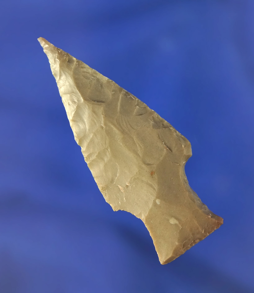 Classic style 2 3/4" Nolan point with a needle tip with a nicely beveled stem found in Texas.