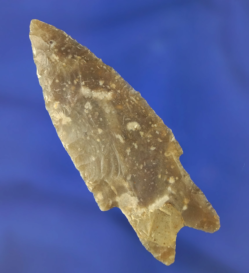 3 3/16" Pedernales - high-quality semi translucent Flint in very good condition found in Texas.